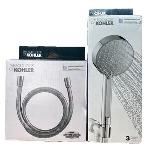 Kohler Awaken Kit 3-Function Handshower & 60" Shower Hose Chrome 2.5 GPM G110